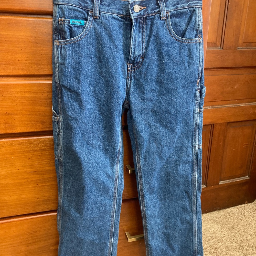 Boys’ Flannel-Lined Carpenter Jeans